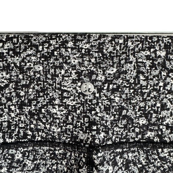 Lululemon Wunder Under Hi-Rise 7/8 Tight, Daisy Dust Alpine White Black, Size 10 - Picture 10 of 11